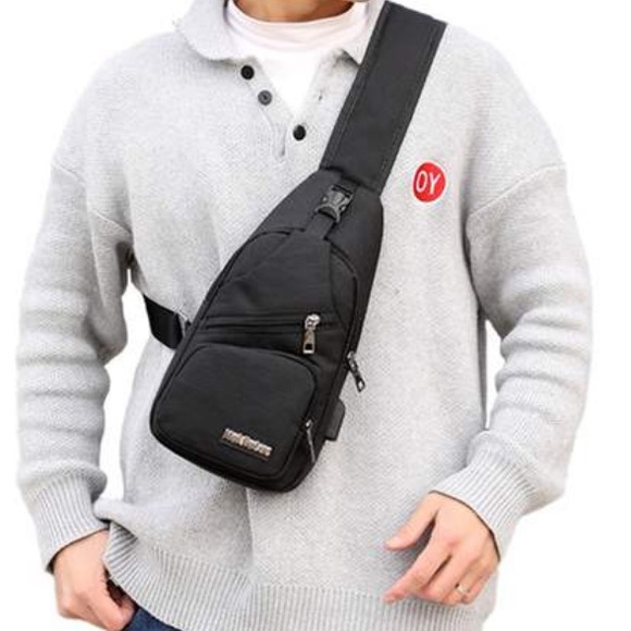 LEATHER🐝🐝USB CHARGING SPORT CROSSBODY - Picture 5 of 15